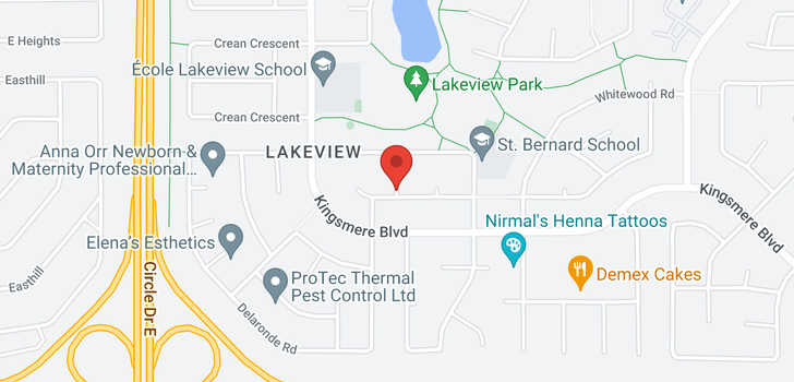 map of 1105 Lakeview AVE